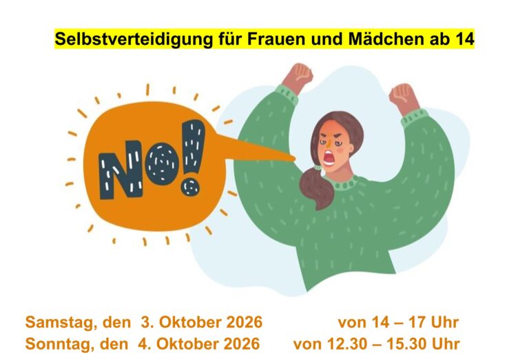 Mehr über den Artikel erfahren Selbstverteidigung für Frauen und Mädchen ab 14 Jahren