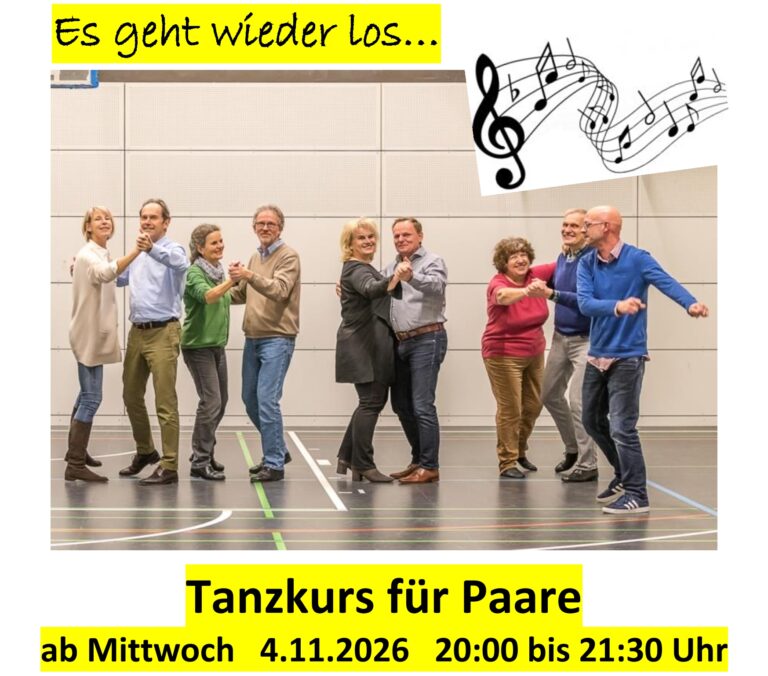 Mehr über den Artikel erfahren Es geht wieder los… Tanzkurs für Paare